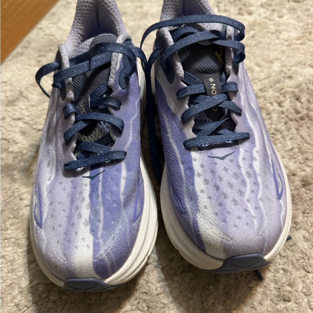 Hoka Free People Light purple and Cream Athletic Sneakers